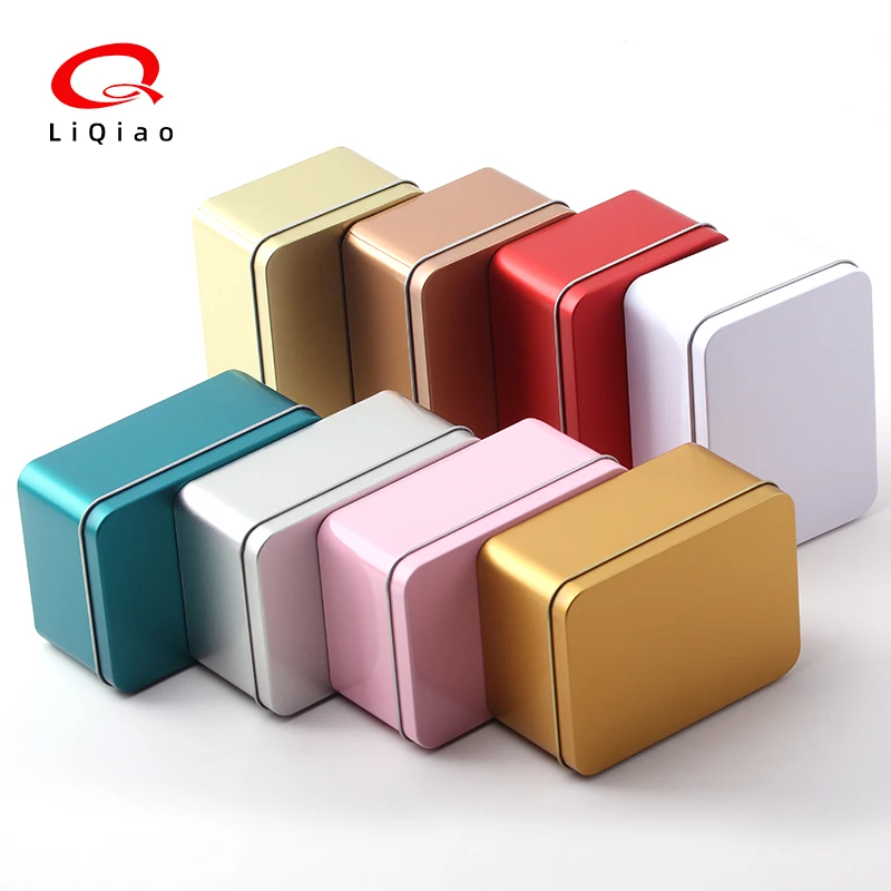 Wholesale Metal Tin Food Grade Square Metal Packaging 125mm*90mm*60mm Metal Tin Boxes