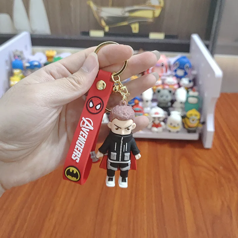 wholesale Super hero Hot sale 3D PVC Keychain Car Key Chain Bag Pendant Pendant Keychain