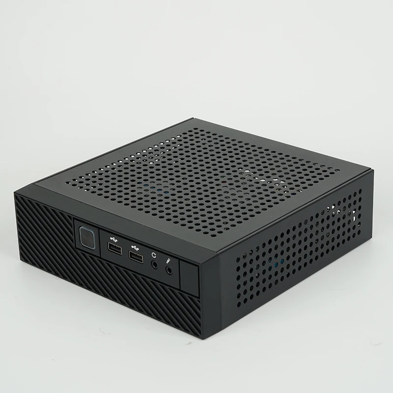 J4125 Mini PC Core I3 I5 I7 I9 13th Gen Barebone Linux 2*DDR4 barebone PC desktop computer J4125 mini pc for business