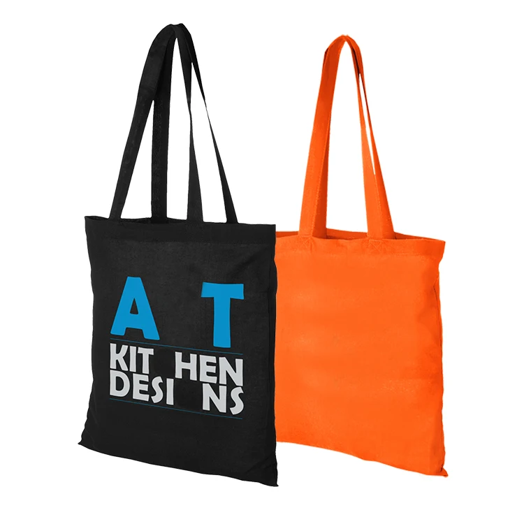 Органическая хлопковая холщовая продуктовая сумка 10 унций с напечатанным логотипом на заказ