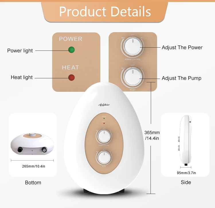 water heater with dc pump