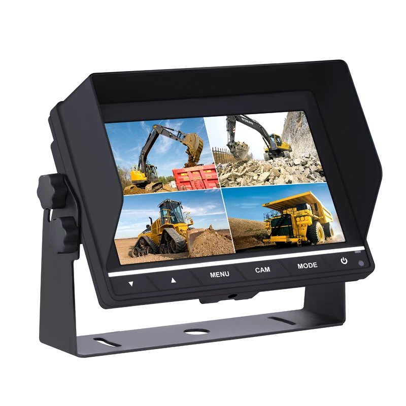 720/1080P AHD monitor 3CH 4 CH input Video Screen With Touch Button Control