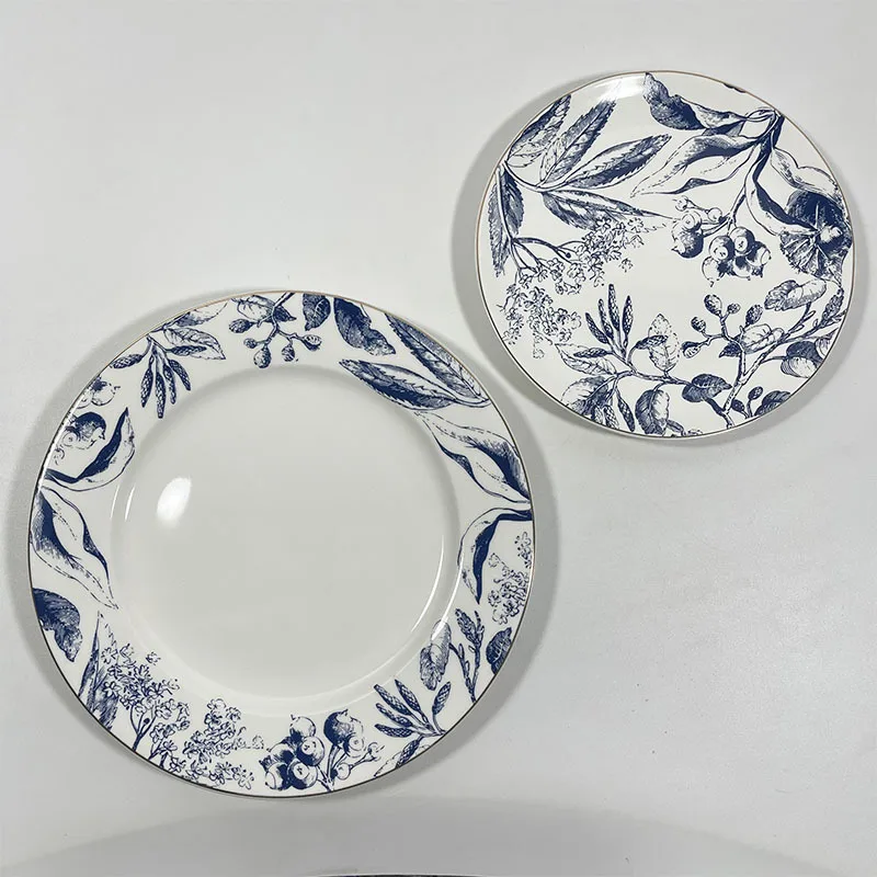 2022 Customized New Design French Tableware Hot selling Dinner Plate