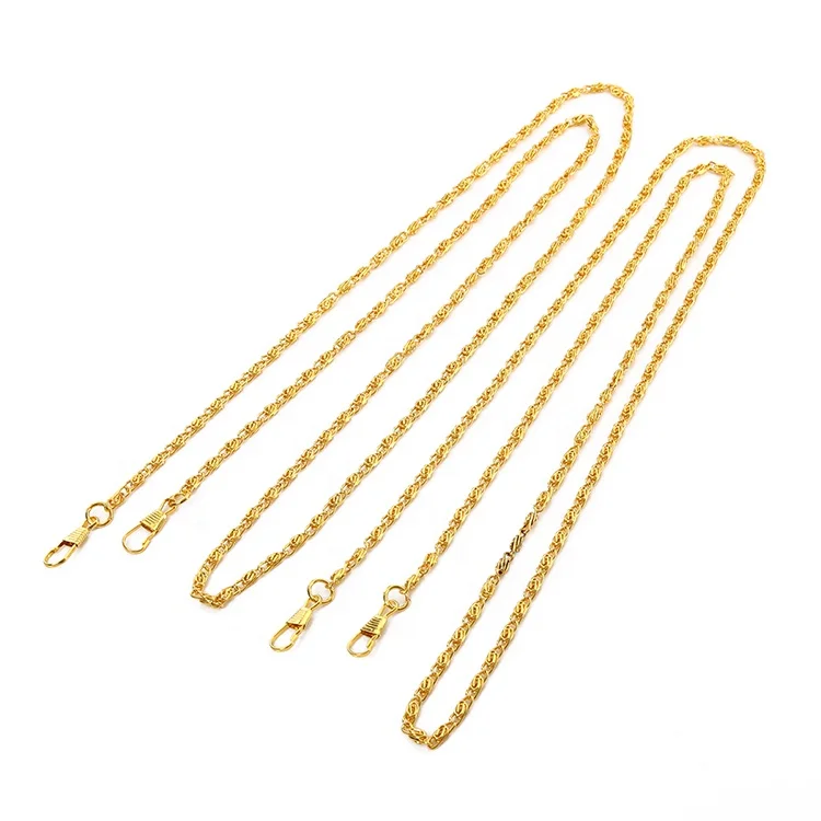 Detachable wholesale metal handbag chain for purse, bag parts chain for bag accessory with trigger hook