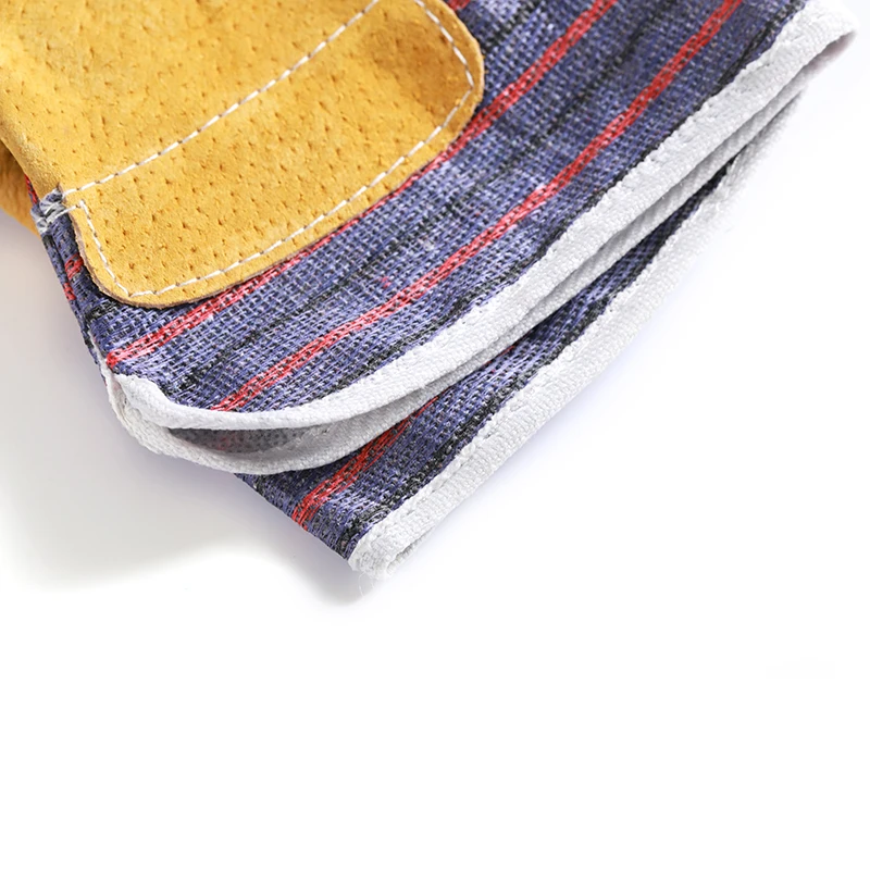 Sunland Wholesale Working Gloves Leather Safety Gloves Cow Split Leather Welding Gloves For Industrial