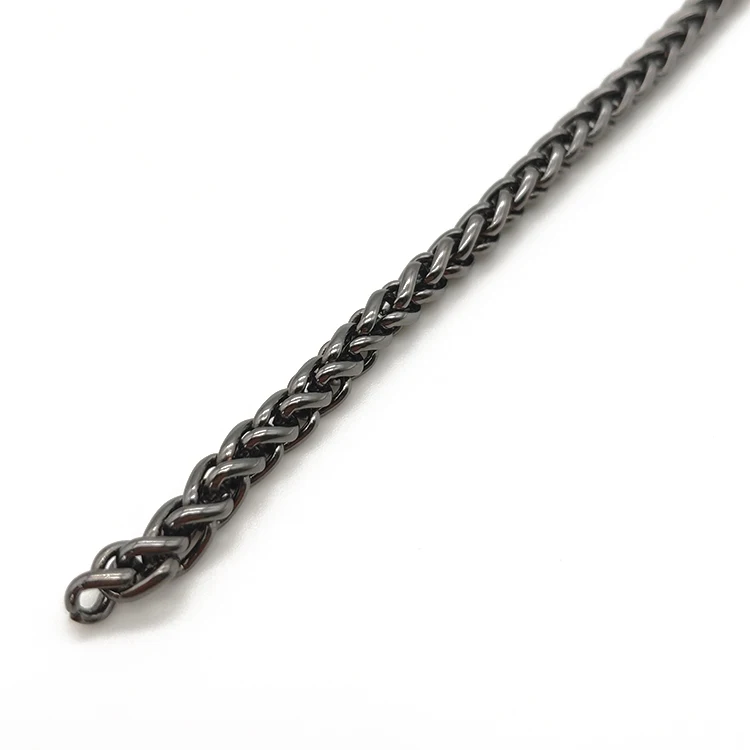 Bag Handles Purse Accessories Decorative Twisted Link Metal 4MM Handbag Chain