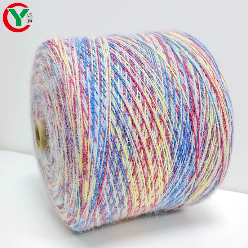 Hot Selling Russian High Quality Space Dyed Angora 80 70 60 50 Soft Mink Wool Knitting Hat Sweater Angora Yarn In Stock