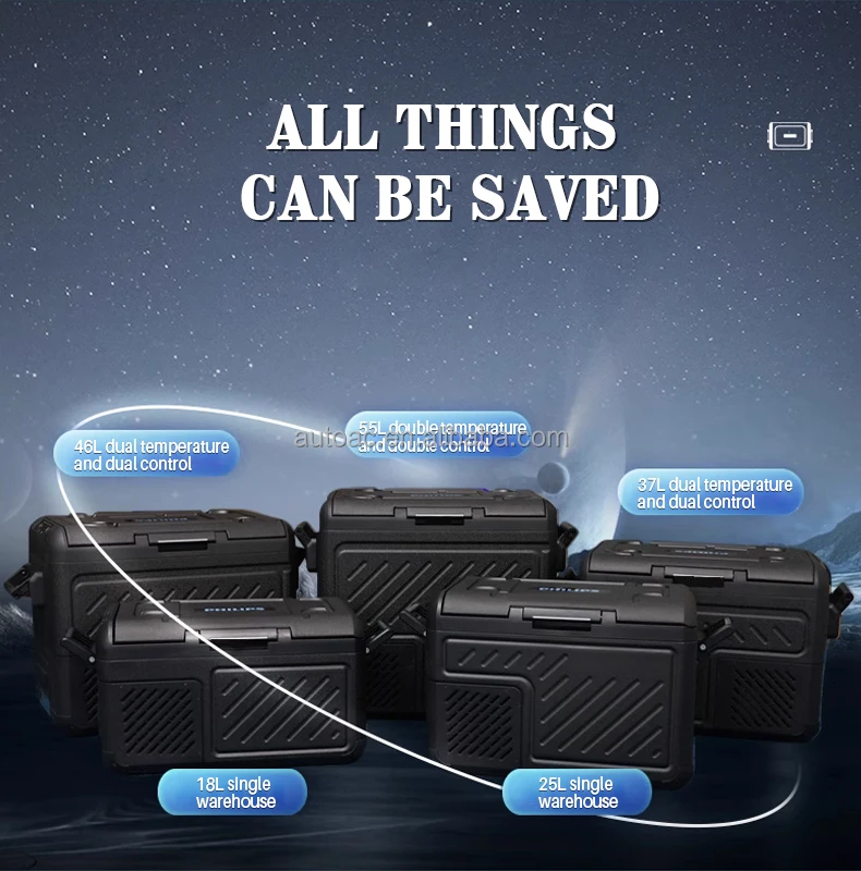 New product 25L Portable Mini Fridge Freezer 12v Refrigerator For Car Truck Road Trip Travel