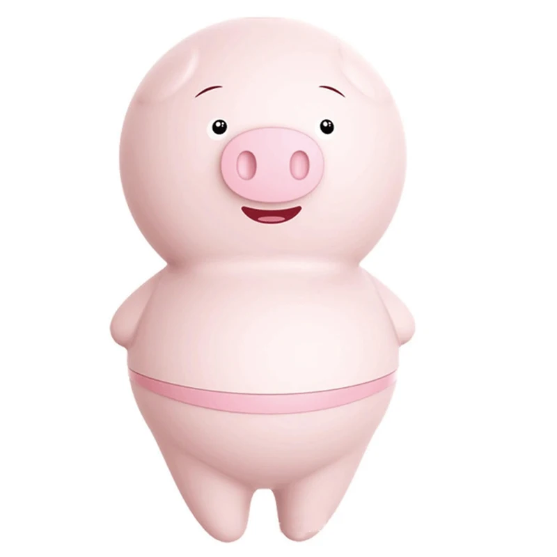 New Cute Pink Pig Tongue Licking Sucking Female Nipple Clitoris Masturbation Vibrator Massager