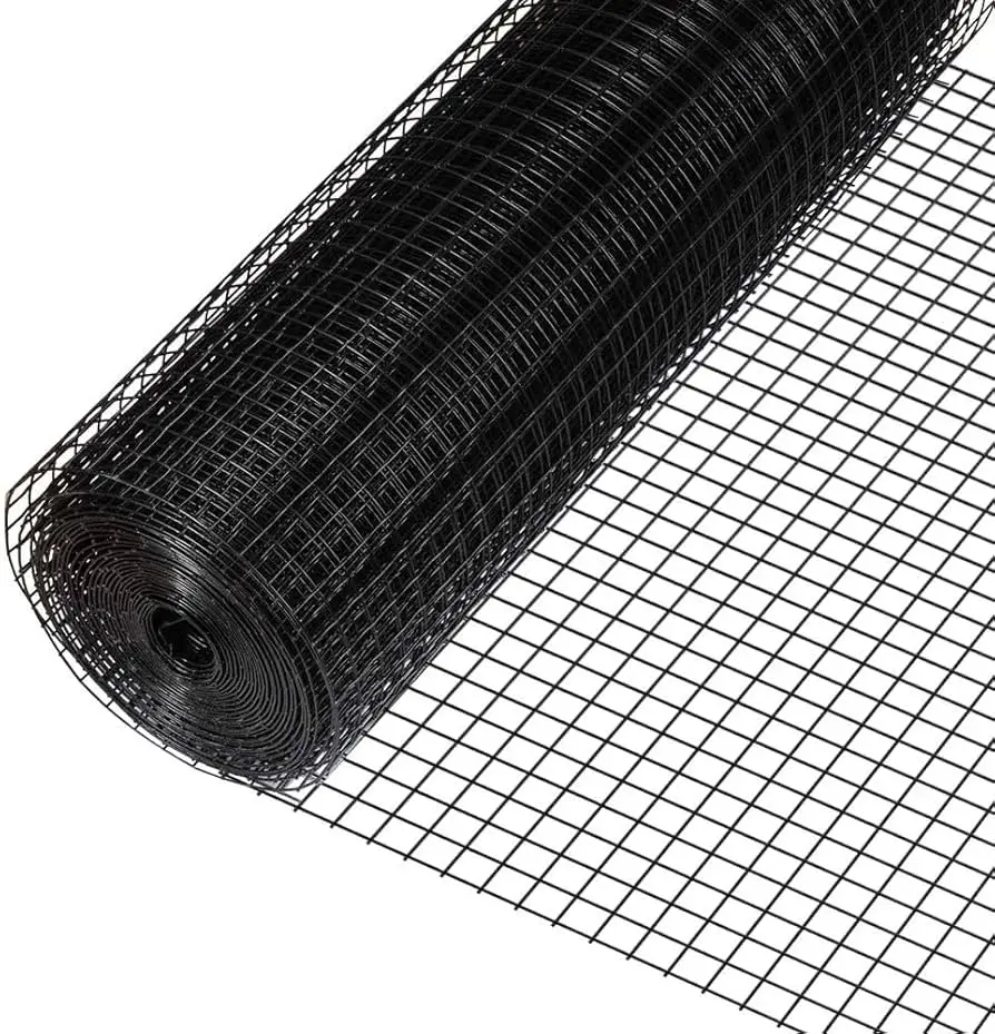 1mm 1/2inch PVC coated welded wire mesh roll for garden fence