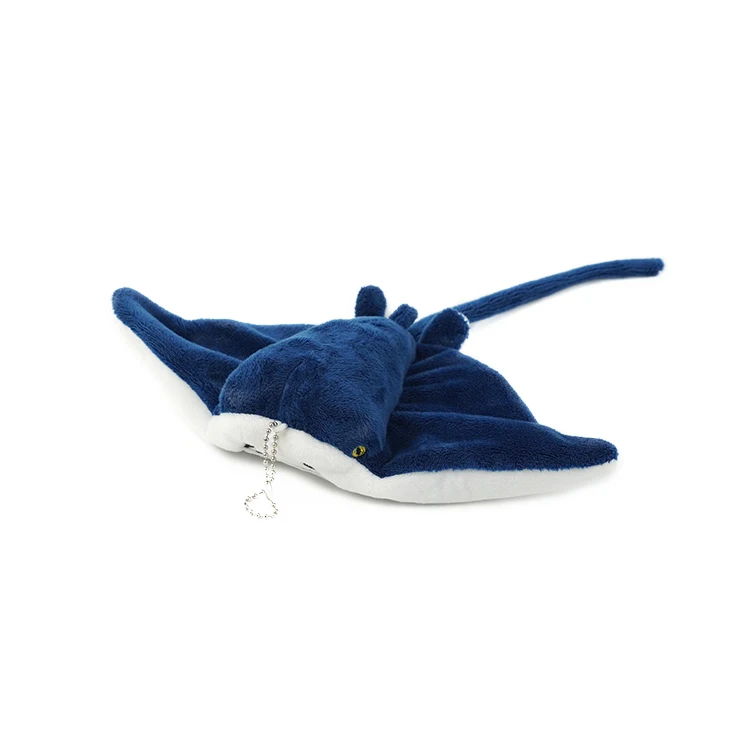 Custom embroidery soft sea animals manta rays plush stuffed toys
