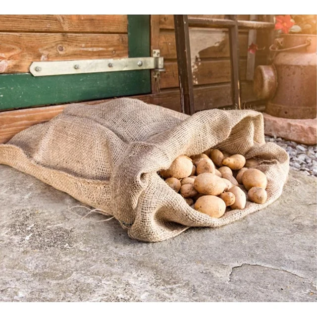 New Agriculture Natural Jute Bag 100KG Jute Coffee Sacks Large Burlap Sack For Plants