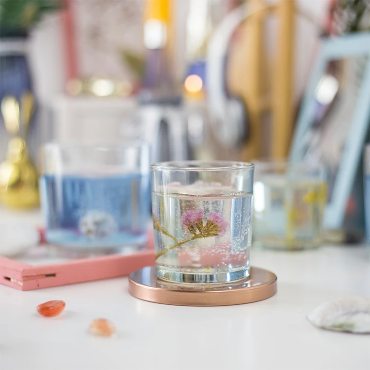 Soy Candles Wholesale Scented Candles Personalized Scented Candle In Frost Glass Jar With Wood Lid