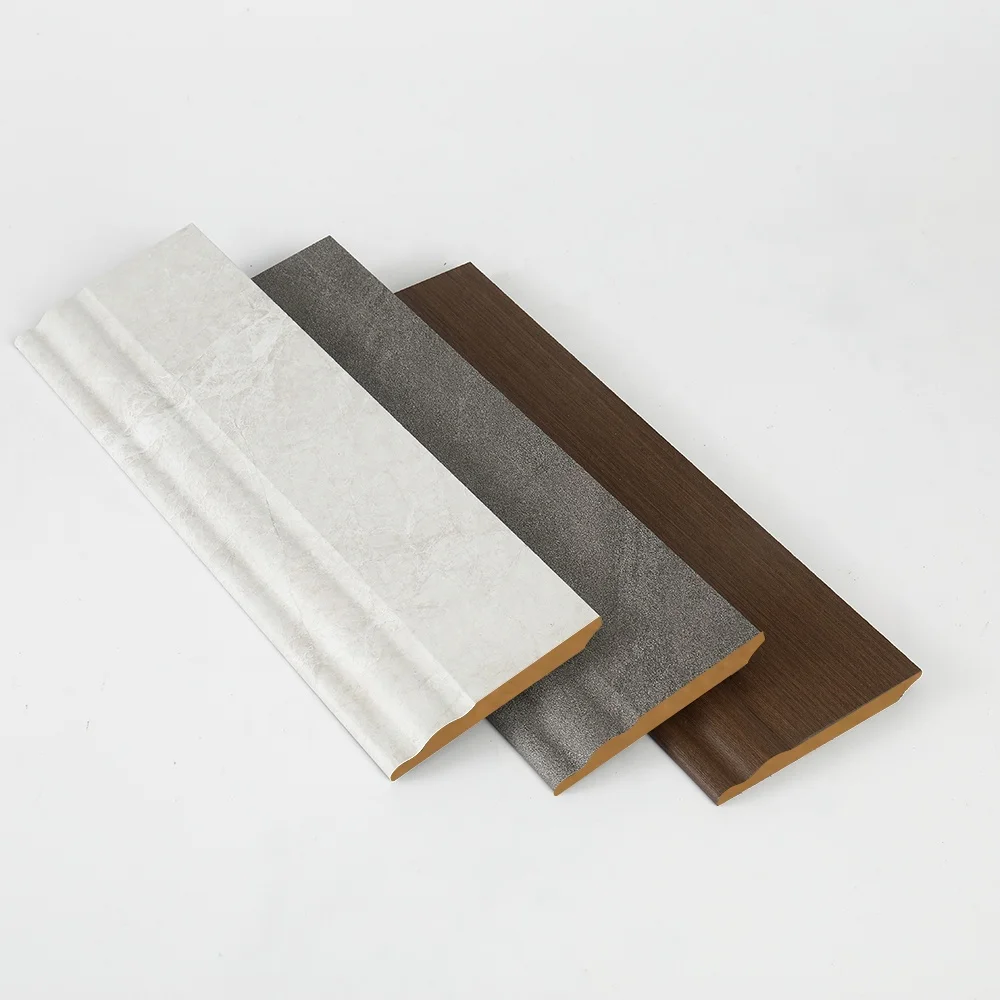 Modern Design MDF Skirting Line Customized White Solid Pine Wood Skirting Baseboard for Flooring Decoration Accessories