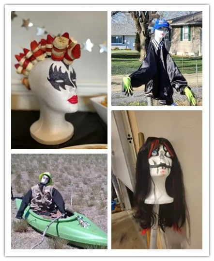 Wholesale EPS DIY hat stand  realistic stand white black male man human styrofoam wig mannequins head for wig display hats