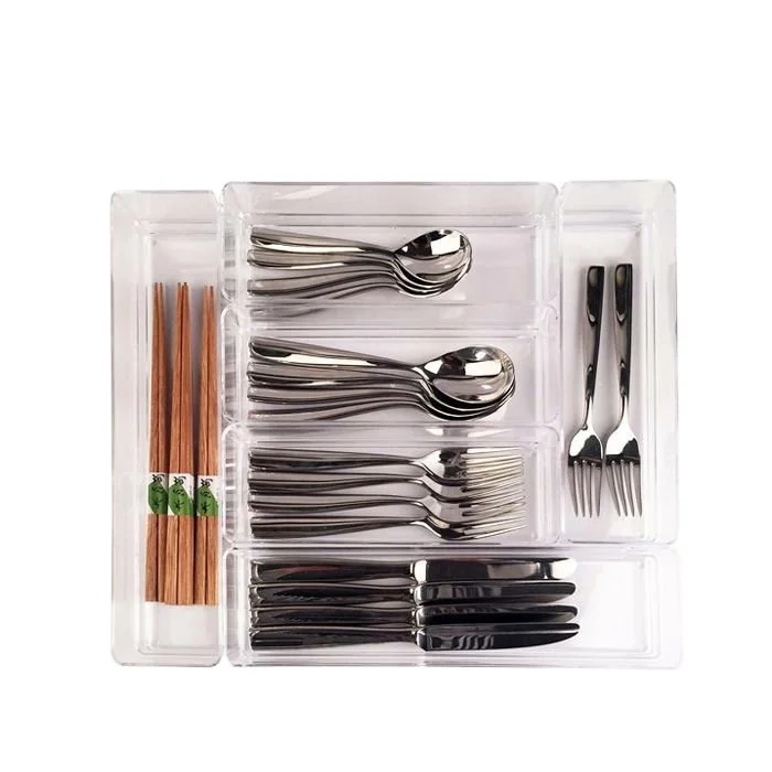 Flatware cutlery holder/kitchen cutlery tray/kitchen cutlery organizer for drawer