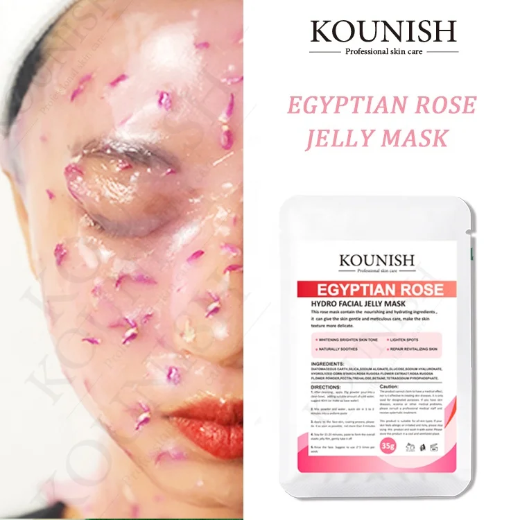 Beauty Cbd Face Maskss Private Label Organic Rose Flower Korean Skin Care Peel Off Jelly Powder Skincare Facial Mask