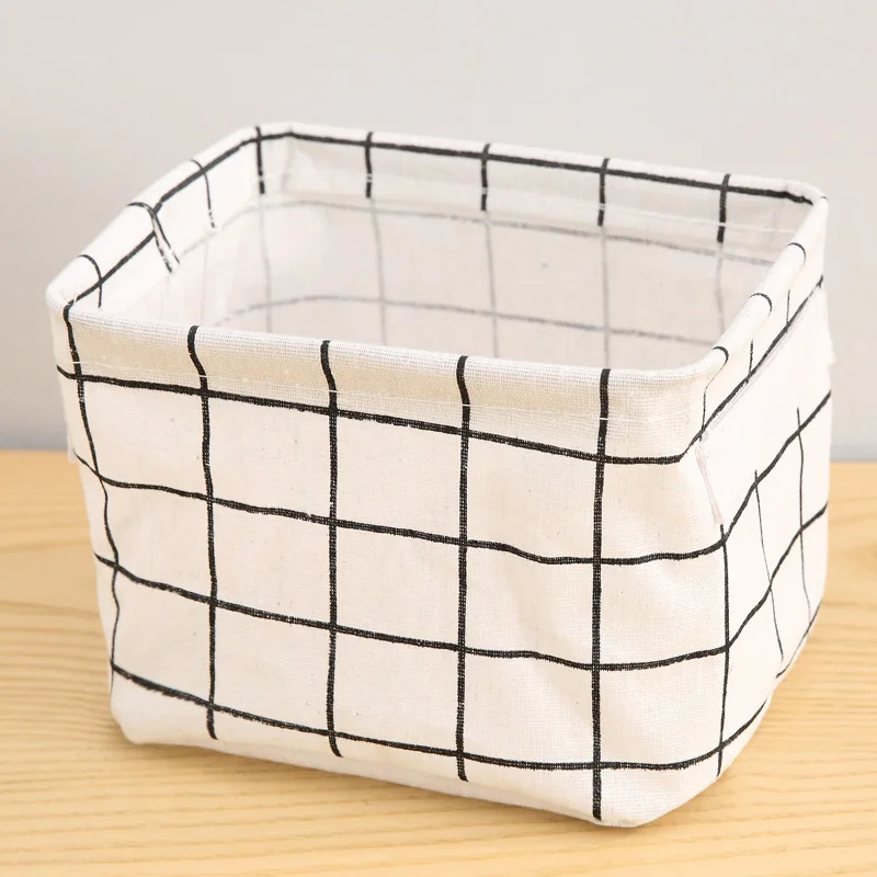 Waterproof Sundries Storage Basket Underwear Toy Storage Box Stationery Container Cosmetic Book Organizer Laundry Basket