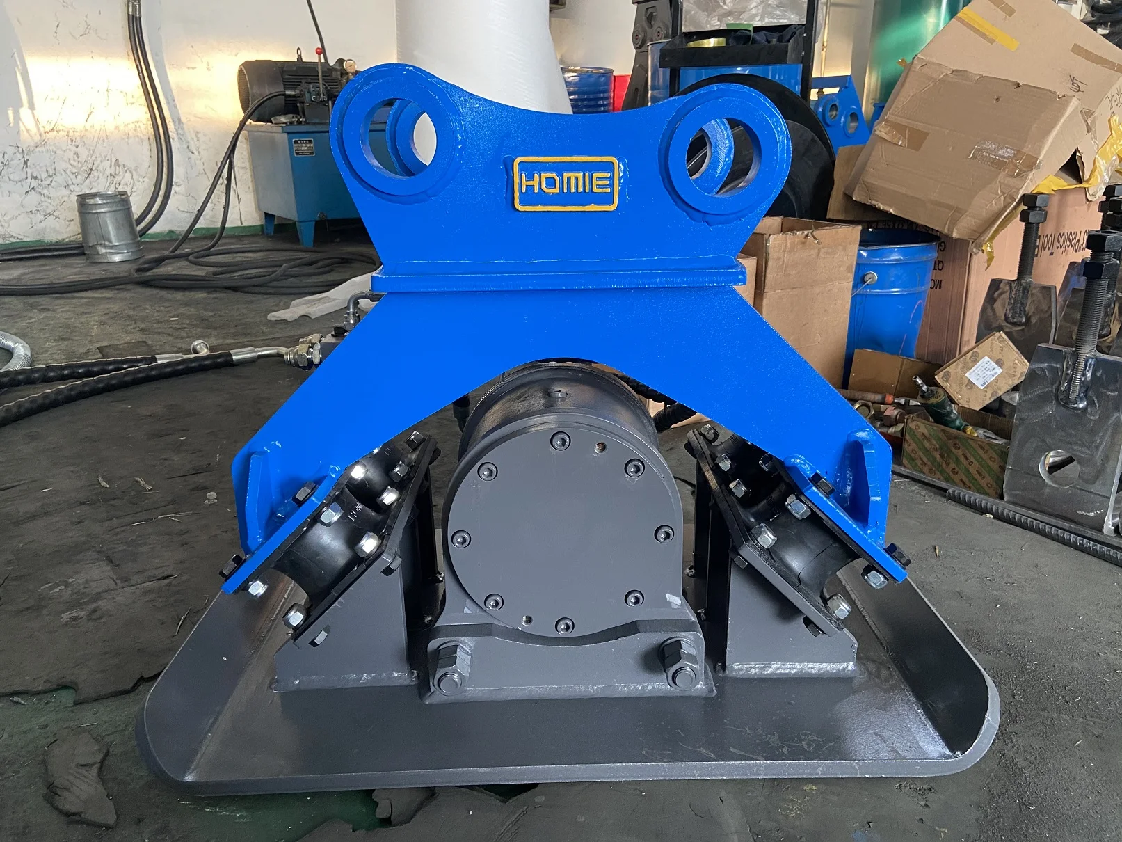 6 ton 8 ton Excavator attachments supplier soil hydraulic vibrating plate compactor