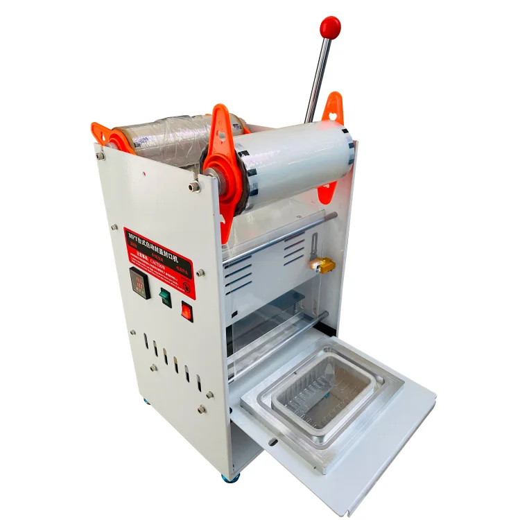 Wholesale Factory Price Manual press food table plastic tray bowl container plate sealer