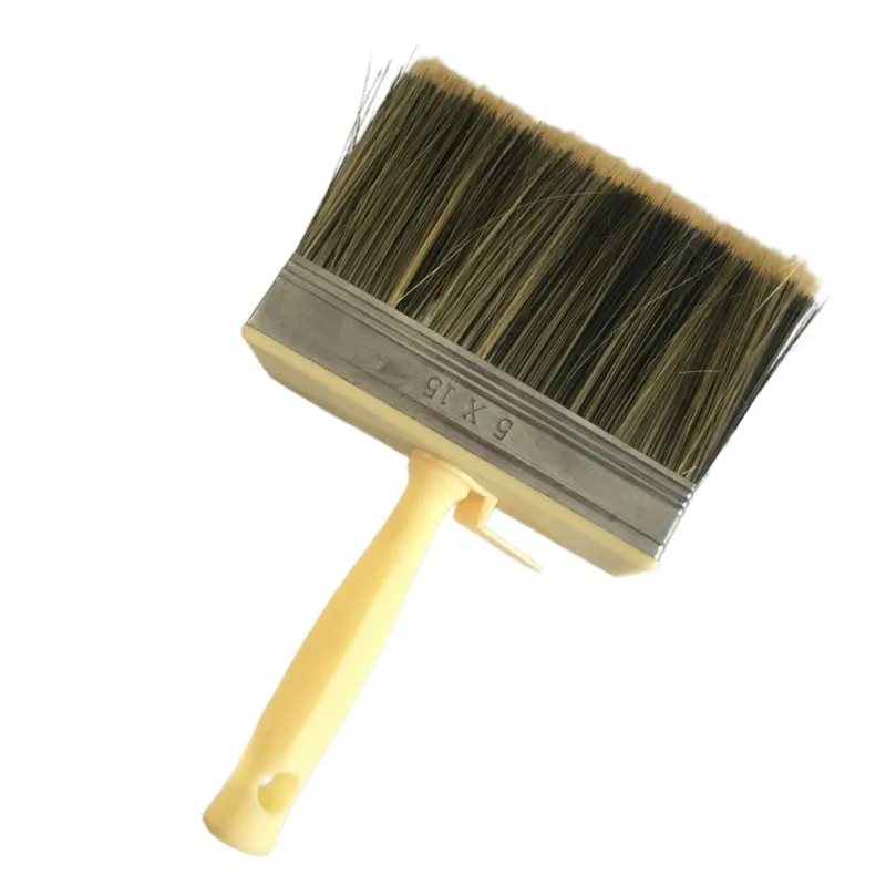 Flat Paint ceiling Brush High Pick Up Paints Super  Synthetic Fiber Paint Brush Natural Wood Handle professional painting brush