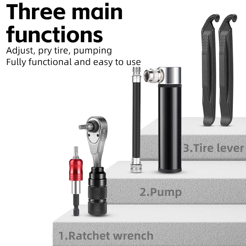 WEST BIKING Bicycle Cycling Equipment Combined Portable Kit Multifunction Mtb Bike Scooter Repair Tools Toolkit Set