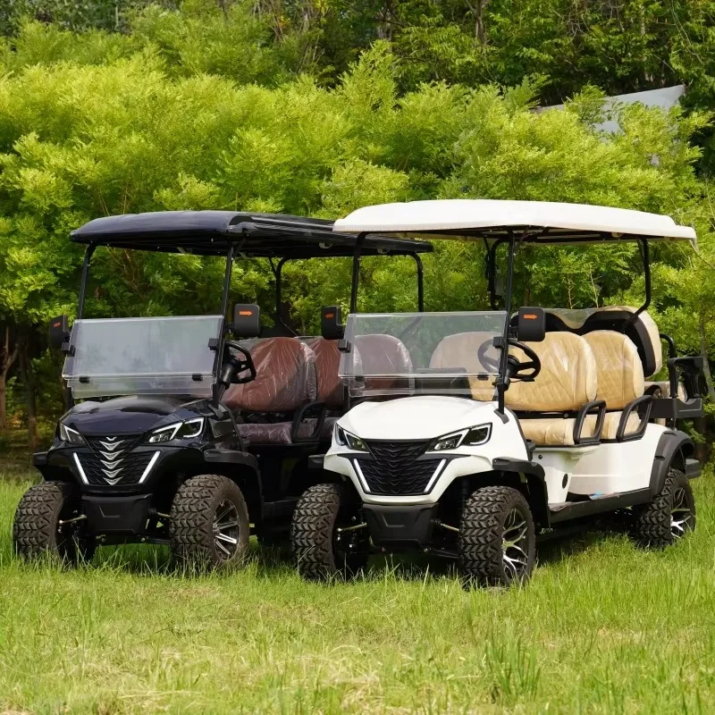 Custom 4-Seater Off-Road Buggy Electric Golf Cart with 5kw Motor and Lithium Battery  Electric Buggy electric Golf Carts on Sale