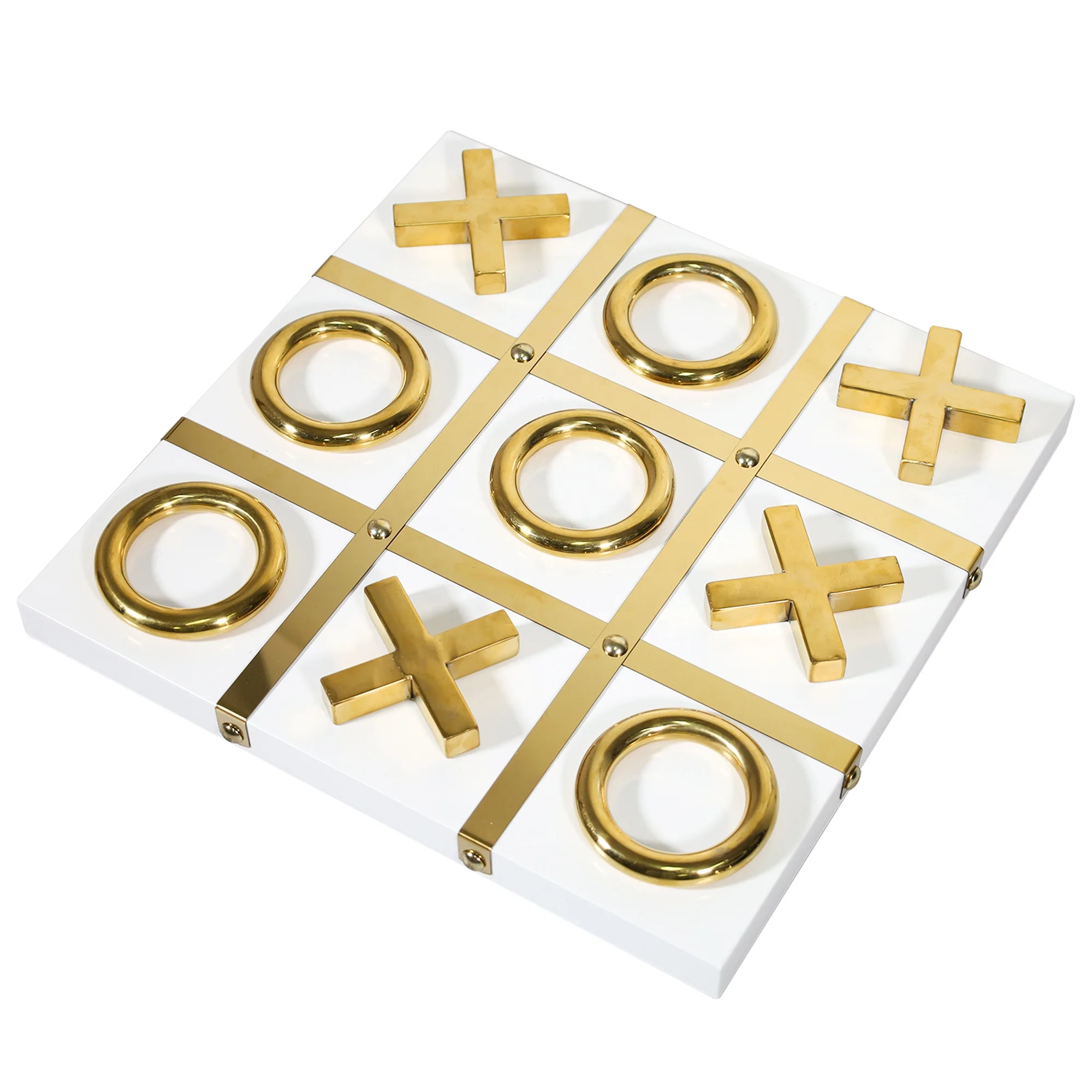 GIBBON ET-230344 Wooden Puzzle Game Decorative Tic Tac Toe Game Tic Tac Toe Board Game