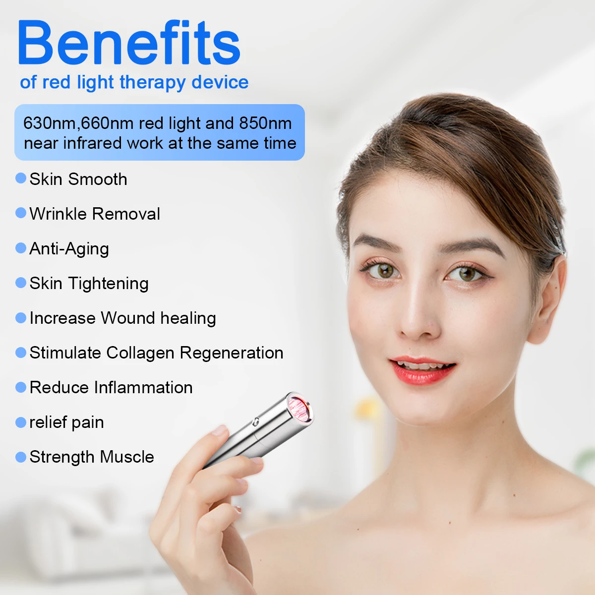 Supersred 10% discount clinic use Portable red light therapy torch pain relief infrared light therapy device