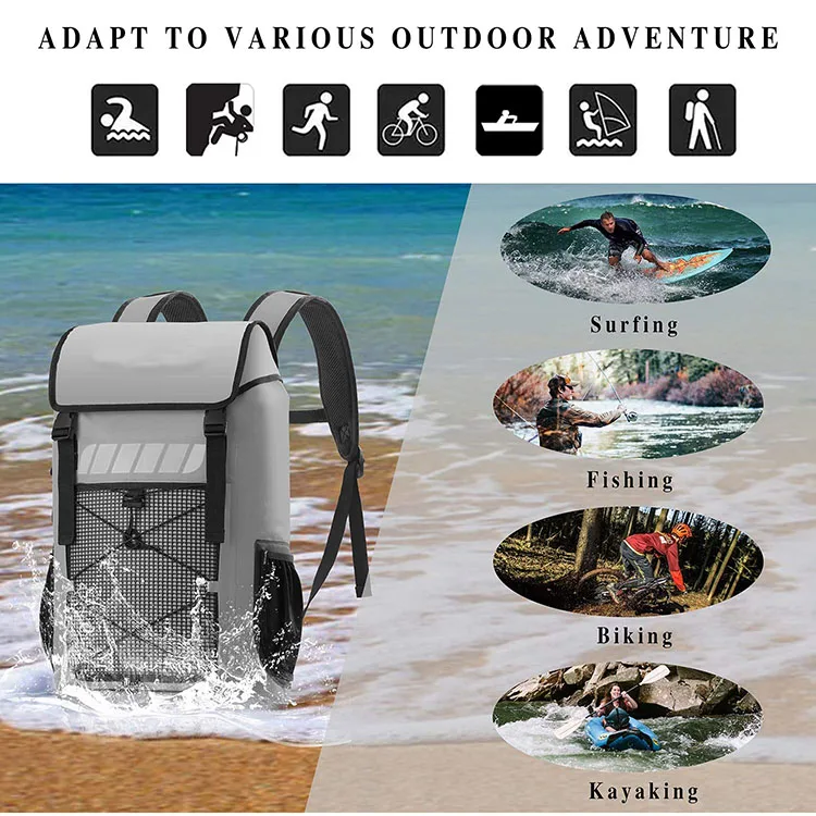 Top Selling Roll Top Waterproof Backpack 45L, Floating Dry Backpack Waterproof, Dry Bag Backpack Water Sports