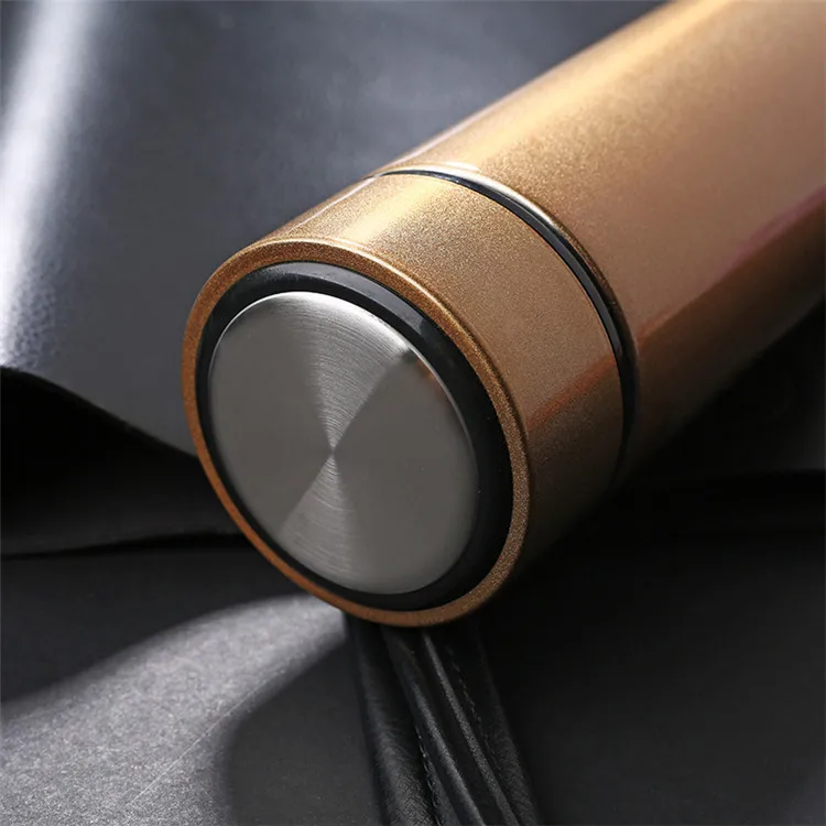 Custom Logo Smart Led Temperature Display Insulation Bottle Sublimation Stainless Steel Intelligent Vacuum Flask