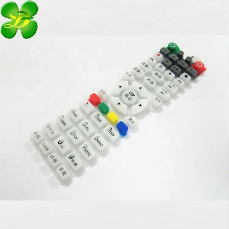 Customized silicone product service, professional production of silicone parts Remote control silicone button
