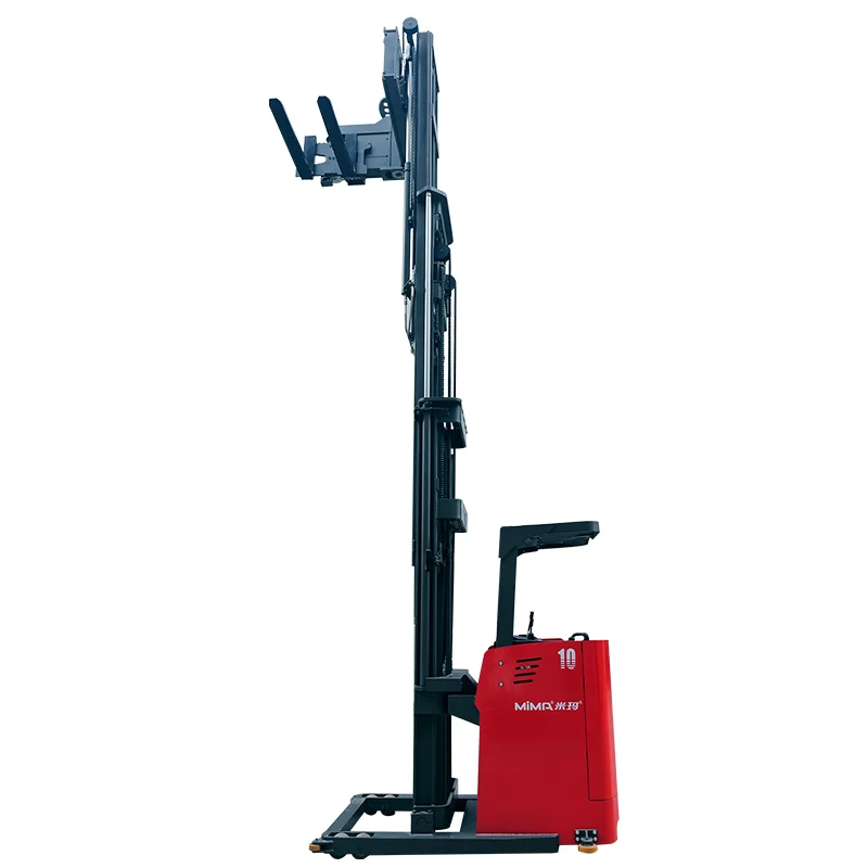 MIMA VNA Forklift 1.5 Tons Stand on Electric 3 Way Pallet Stacker for Narrow Aisle