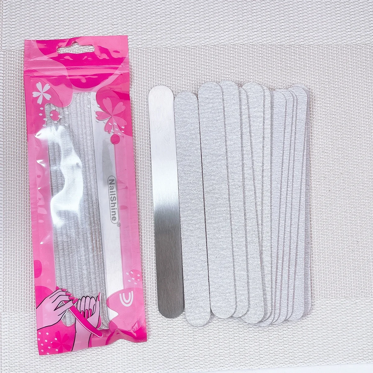 Self-adhesive Refill Sandpaper  Pads and Metal Base File Metal plate Stainless Nail Files