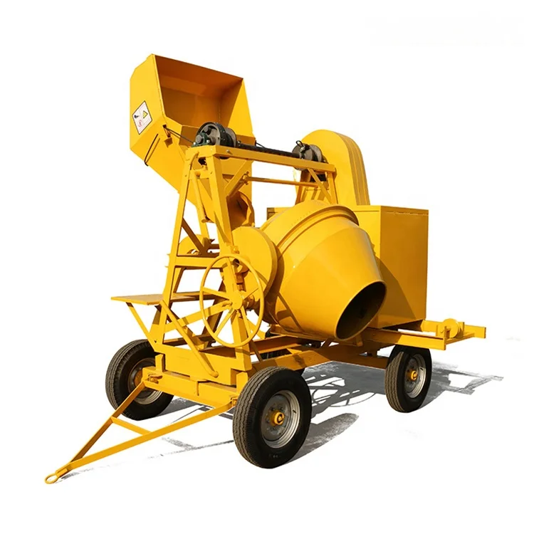 510L Diesel Cement Mixer With Winch / Diesel Engine Concrete Mixer Machine Price