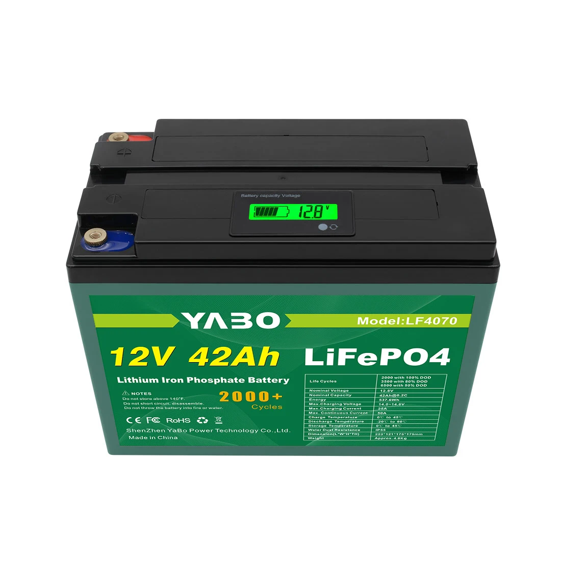 China Factory Deep Cycle Lifepo4 12V/ 24V/ 48V 42Ah Lithium Battery 12V for Solar System