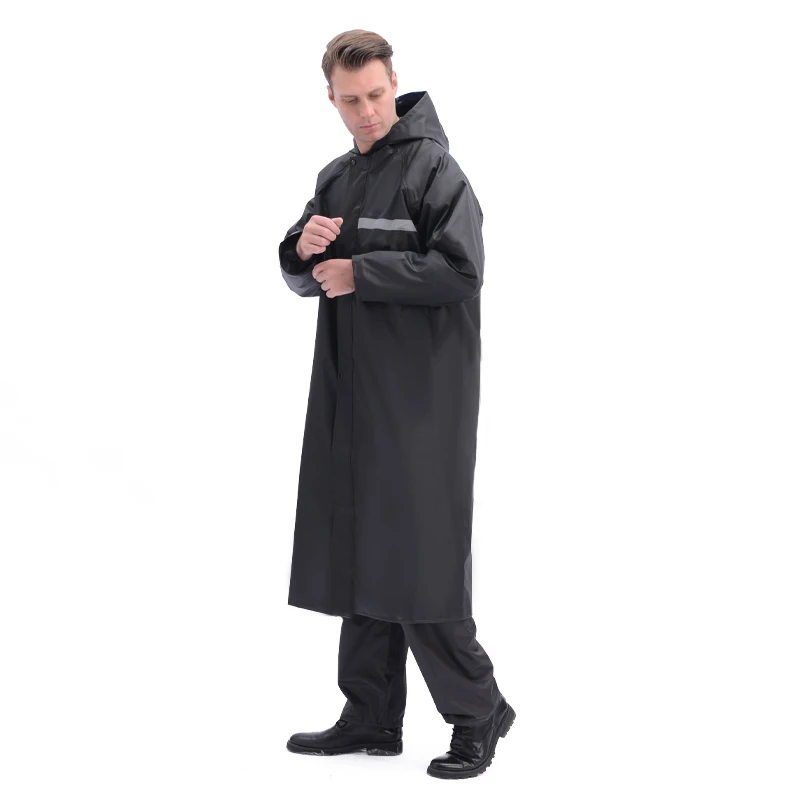 Factory Custom Outdoor Adult Raincoat Rain Cape Cover Waterproof Hooded Jacket Long Rain Coat For Women Men