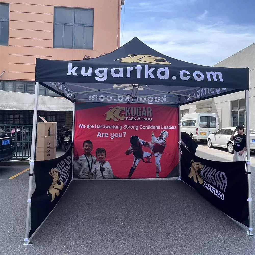 Trade Show Advertising Aluminum Frame Folding Pop Up 3x3m Custom Canopy Tent for Events