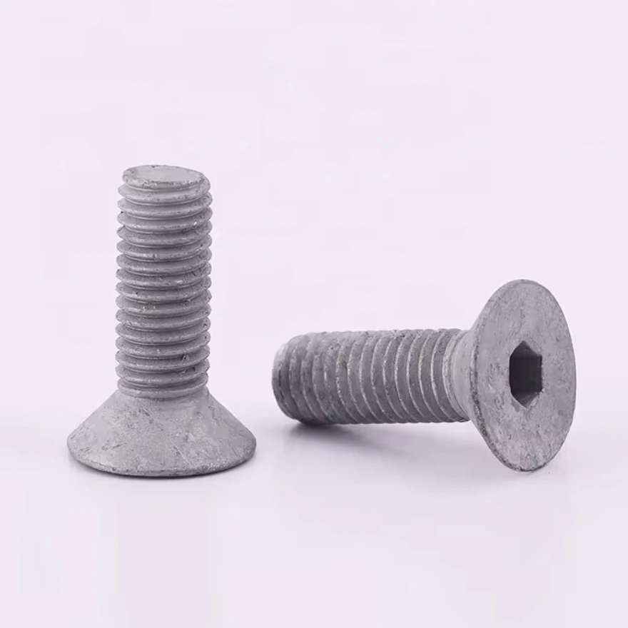 Factory Wholesale DIN7991 Hot Dip Galvanized Hexagon Socket Countersunk Flat Head Screw Csk Socket Head Cap Screw