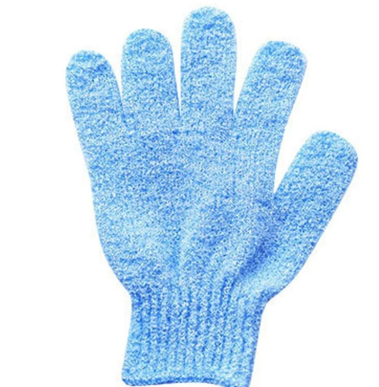 White Black Green Pink Nylon Shower Glove SPA Massage Bath Gloves Exfoliating scrubber  Glove