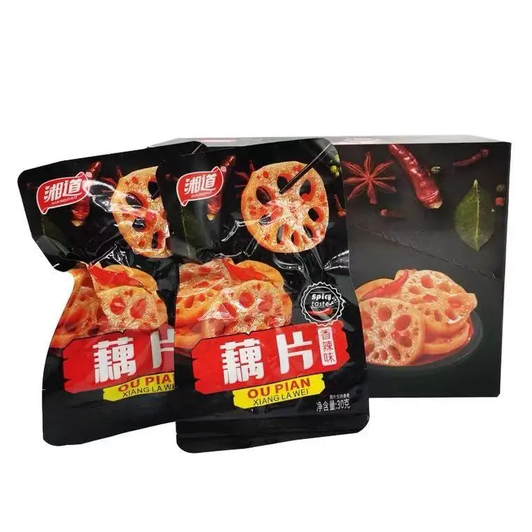 
Wholesale healthy Chinese specialty snacks sweet and spicy pickled pickles organic vegetables lotus roots lotus root slices 