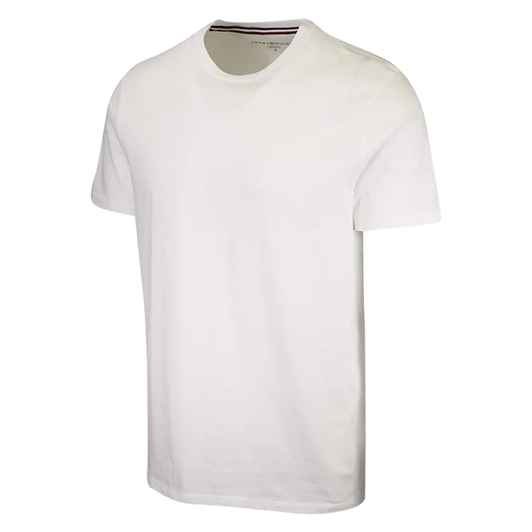 Custom Printing Casual Short Sleeve Round Neck Men Highly Elastic Plain Cotton Training Gym T Shirt