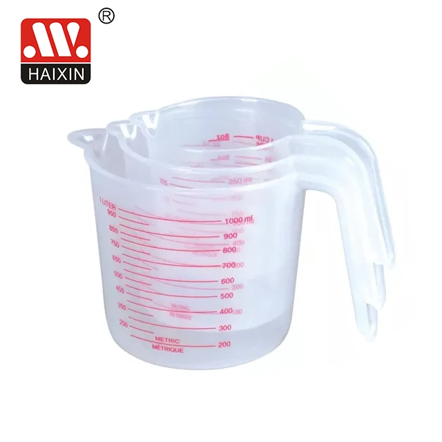  Haixing пластиковых мерных стаканчиков 0.25L с угловыми сцепление без добавления бисфенола А