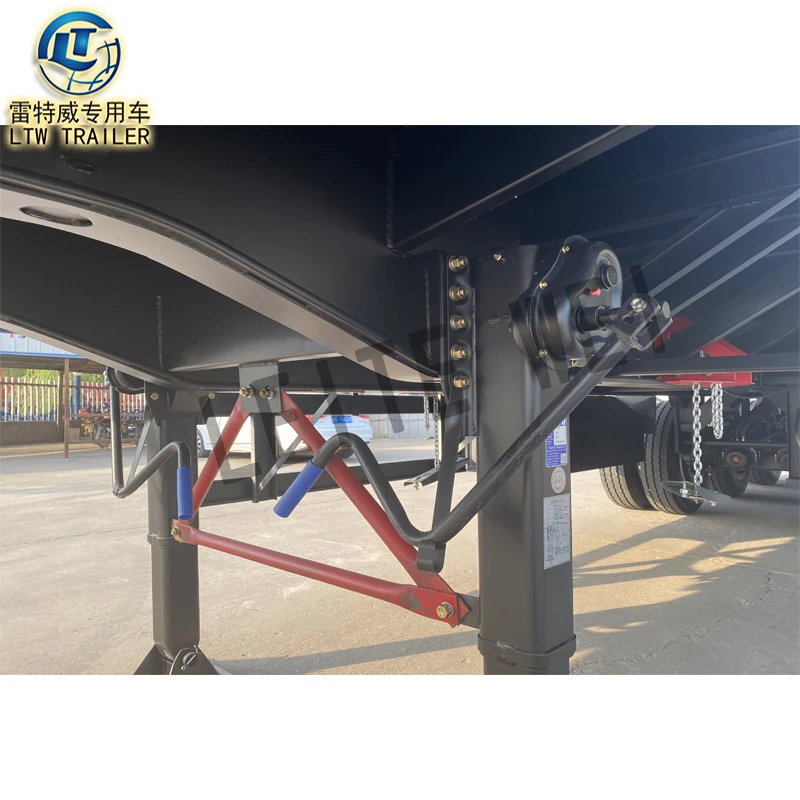 China manufacturer 3 axle 20ft 40ft 60 ton flatbed trailers container transport flat bed semi trailers for sale