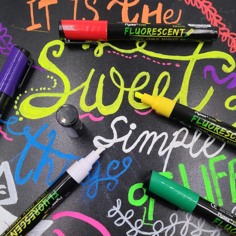 Manufacturer colors water based acrylic marker pen erasable liquid chalk marker