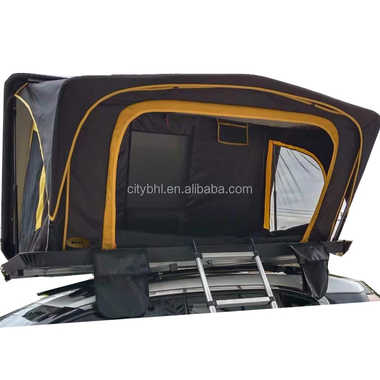 BHLQ customize factory direct sale patented license soft shell top pop up quick open car top 4 people four person root top tent