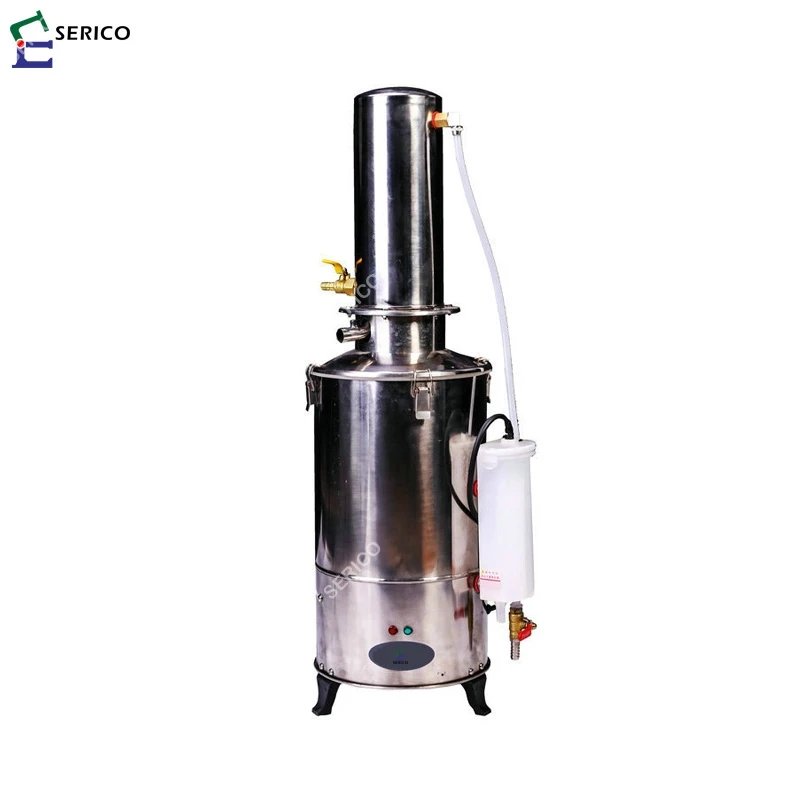 SERICO laboratory stainless steel water distillation apparatus water distiller Model TT-5L distilled water machine