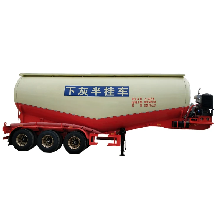 3 Axles 40 Tons 50 Tons 60 Tons Truck Carrier Bulk Cement Tank Cargo Powder Tanker For Sale