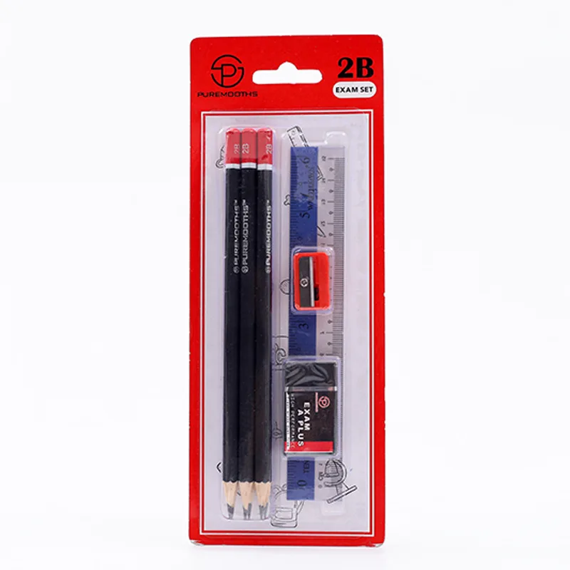 Набор открыток из 6 предметов с матовыми черными карандашами 2B для начальной школы канцелярские принадлежности написания художественных экзаменов