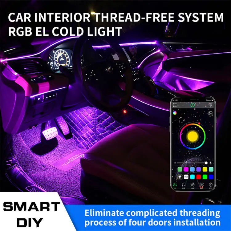 Cardi high power optical fiber interior car ambient led light